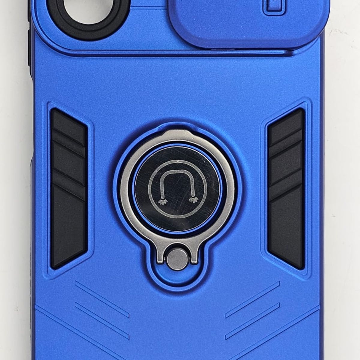 GENERICO - CARCASA PARA SAMSUNG A07 ANILLO CUBRE CAMARA COLOR AZUL