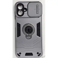 GENERICO - CARCASA PARA SAMSUNG A07 ANILLO CUBRE CAMARA COLOR GRIS