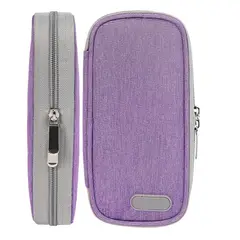 ONEDER - Estuche De Viaje Cooler Bolso Porta Insulina Diabéticos Tela Morado