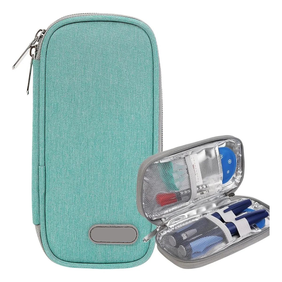 ONEDER - Bolso Estuche Cooler Porta Insulina Para Viaje Refrigerante Oneder Tela Verde