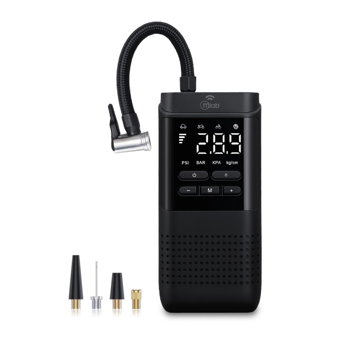 MLAB - Compresor De Aire Neumaticos Portatil Digital Mlab 51PSI Power Bank 4000Mah