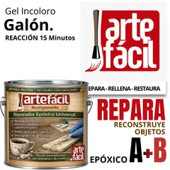 GENERICO - REPARADOR MADERA EPÓXICO A+B INCOLORO - ARTEFACIL MANUALIDADES - Kit Galón