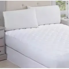 OKAY - Cubre Colchón Plaza Y Media 105x200+35, No Impermeable Blanco 1.5 Plazas