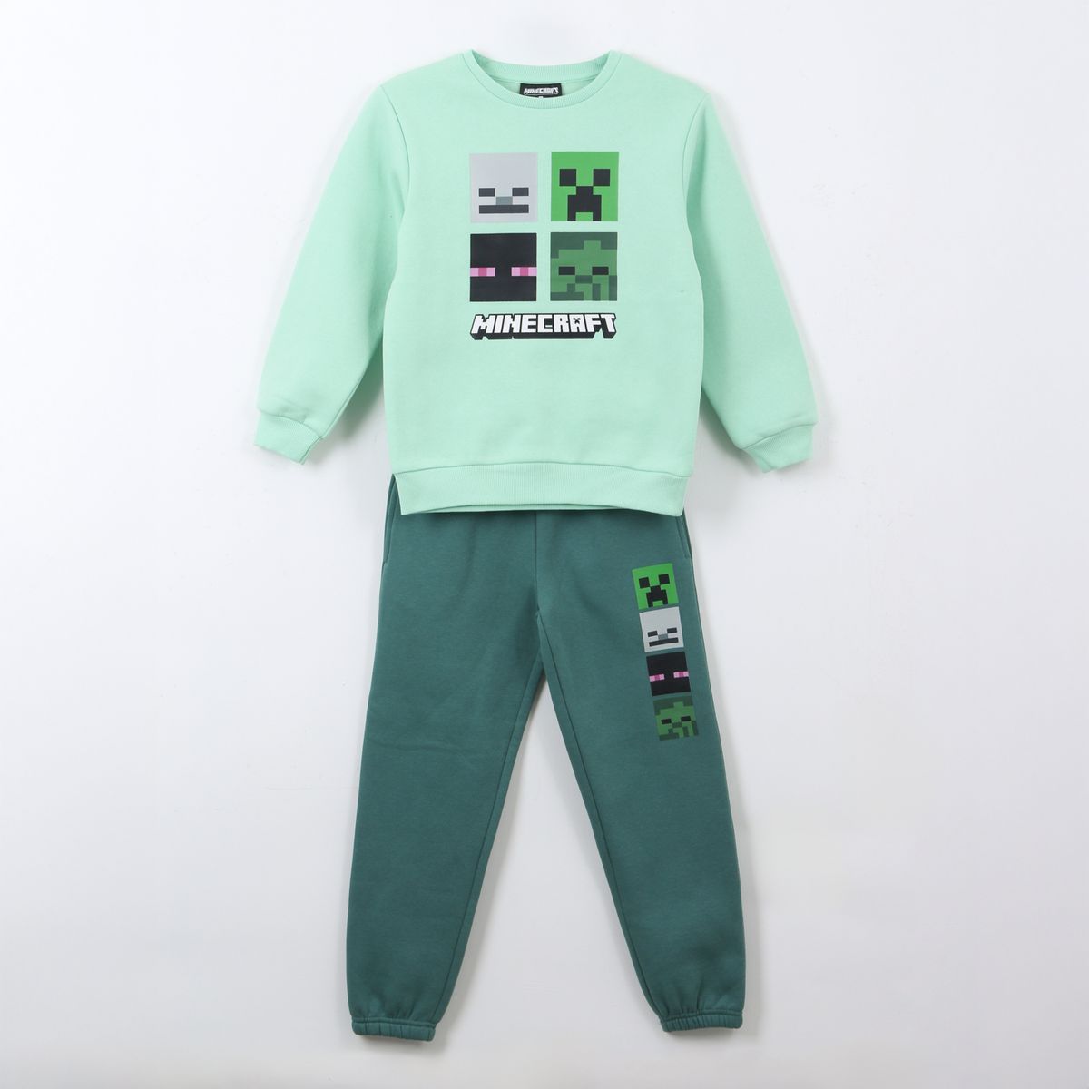 MINECRAFT - Conjunto Buzo Niño Personajes Verde Minecraft