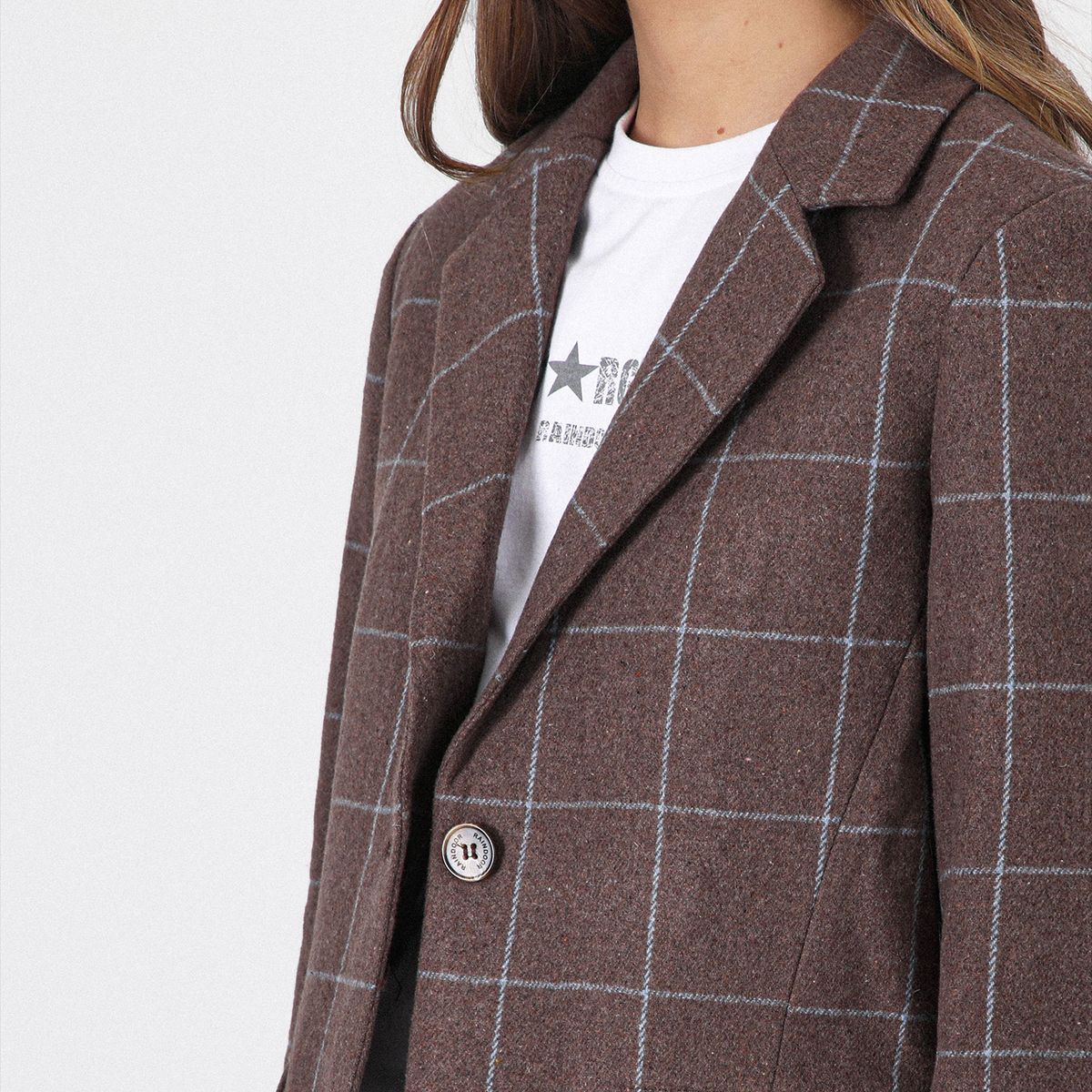 RAINDOOR - Blazer Cuadros Brown