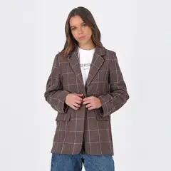 RAINDOOR - Blazer Cuadros Brown