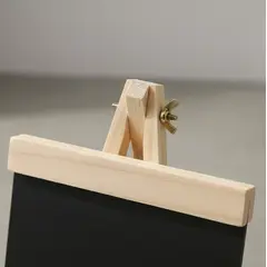 GENERICO - Pizarra Con Atril De Madera 36x20cm Para Tiza Decorativa