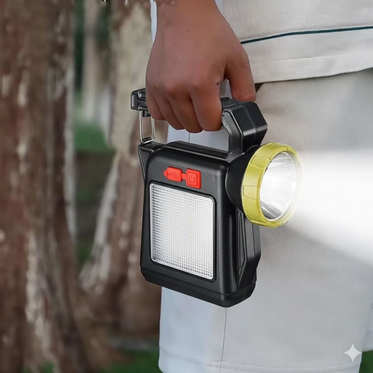 GENERICO - Linterna Solar Recargable Led Para Camping