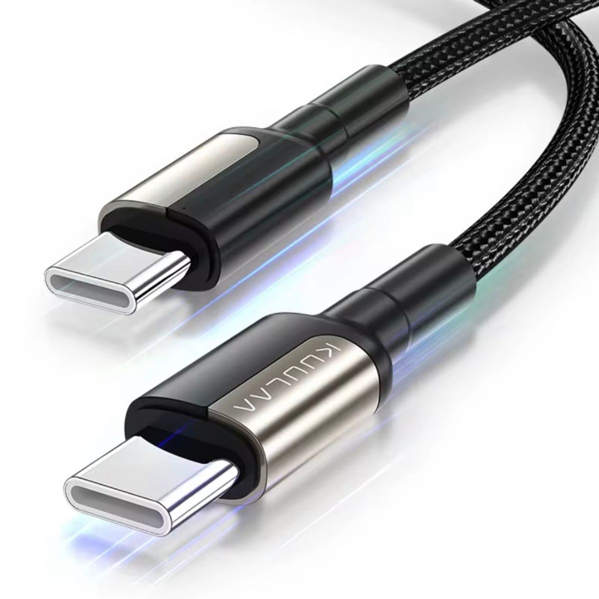 KUULAA - Cable Trenzado De 1 Mt Tipo C A Tipo C KUULAA