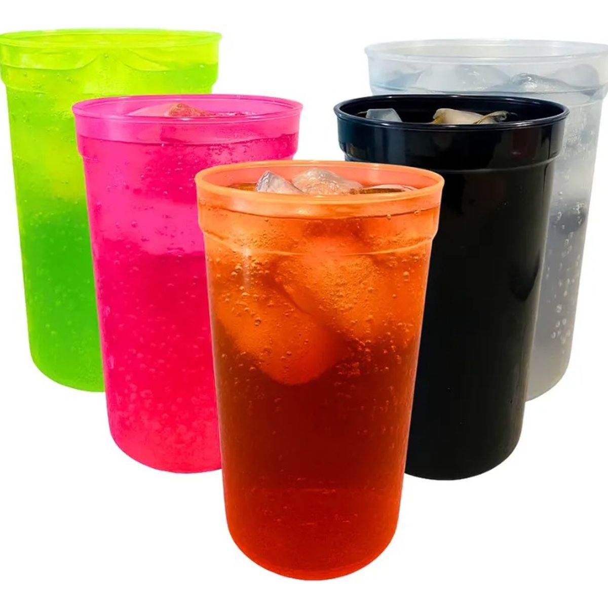 GENERICO - Vaso Plastico Reutilizables Vasos De Colores Vasos Fiesta