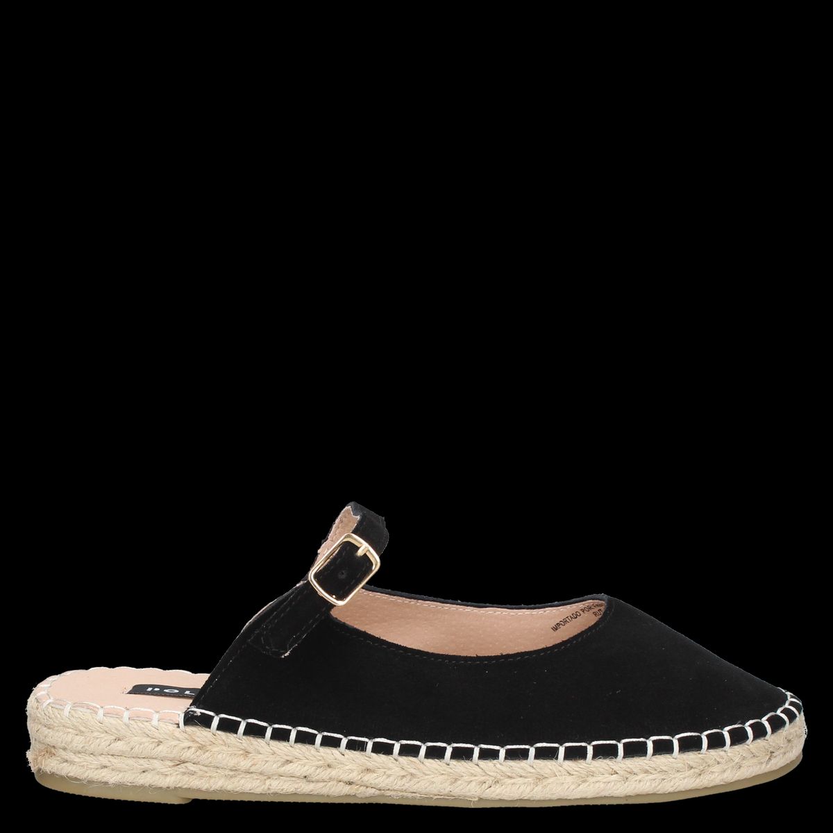 POLLINI - Alpargata Mujer Casual Negro Pollini