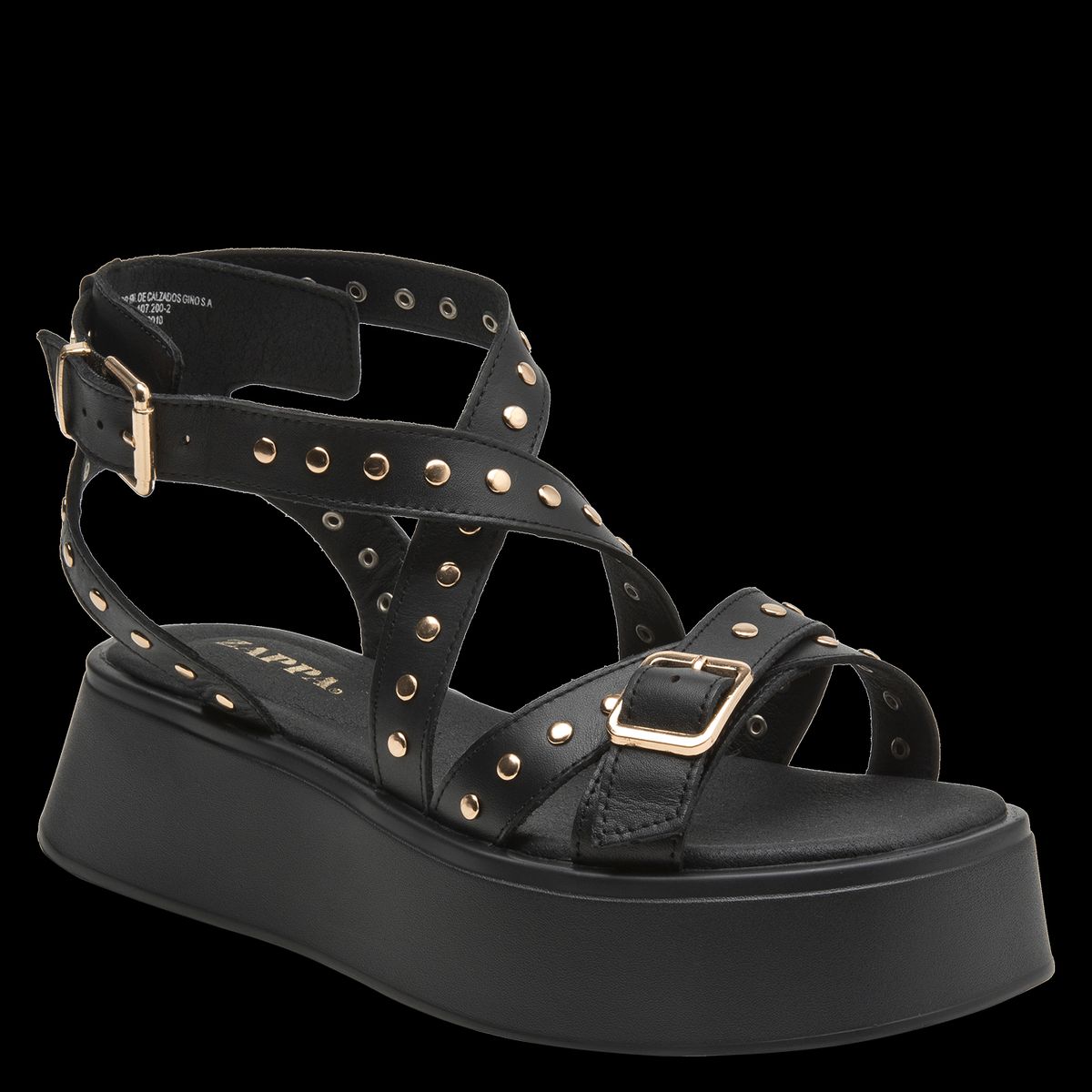 ZAPPA - Sandalia Mujer Casual Negro Zappa