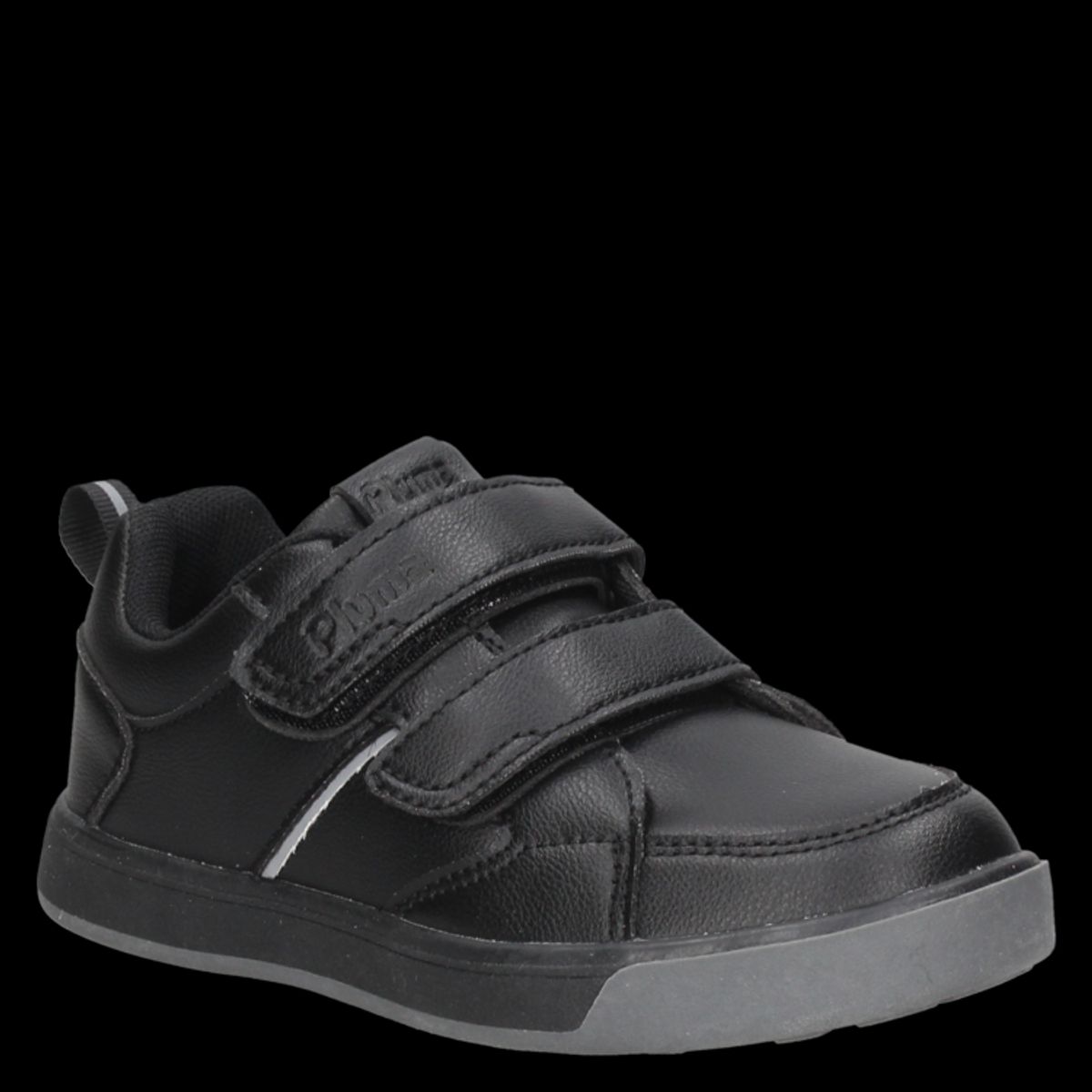 PLUMA - Zapatilla Colegial Unisex Negro Pluma