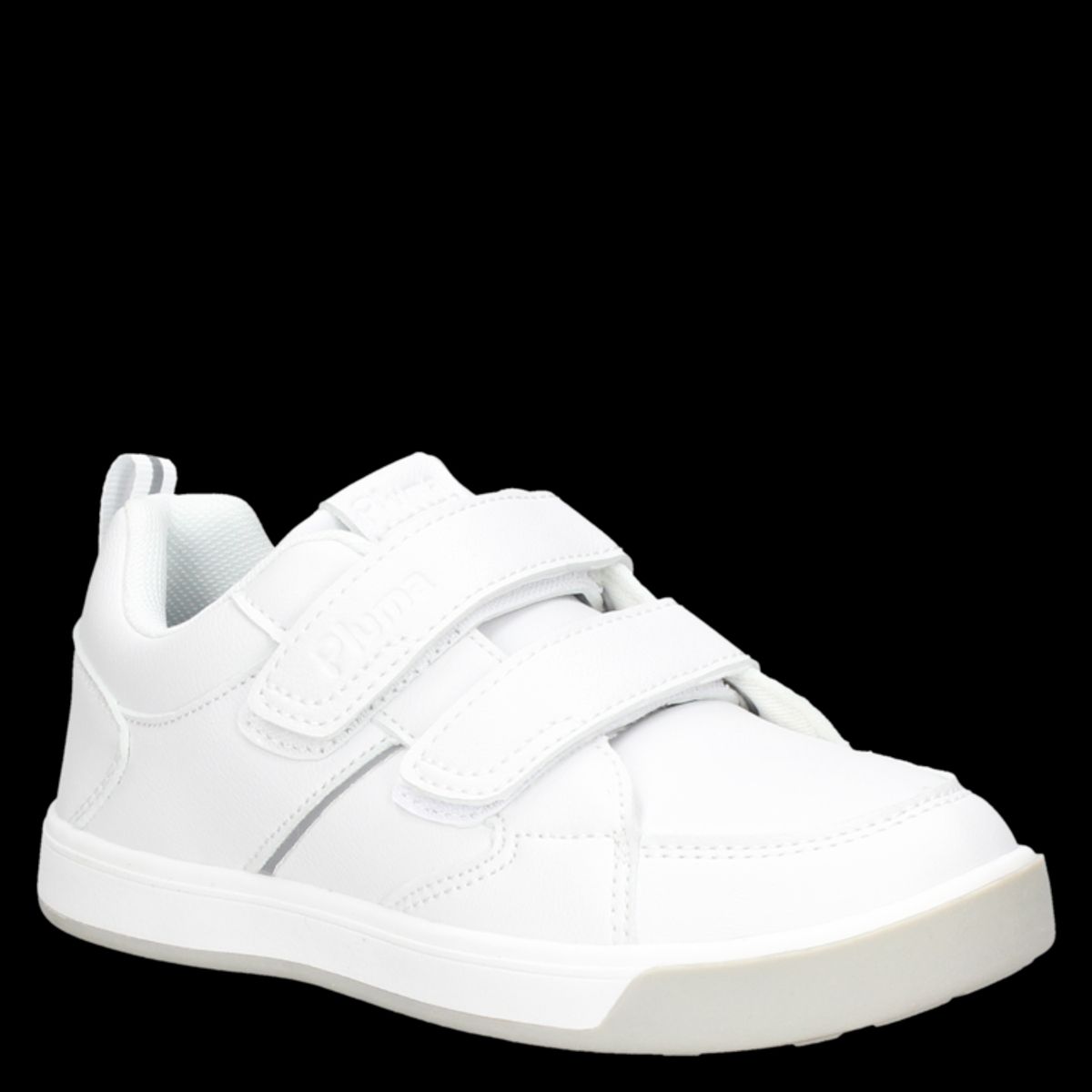 PLUMA - Zapatilla Colegial Unisex Blanco Pluma