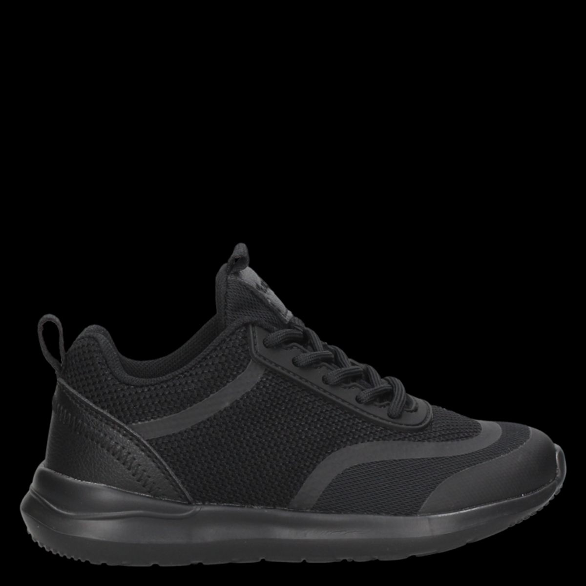 PLUMA - Zapatilla Colegial Unisex Negro Pluma