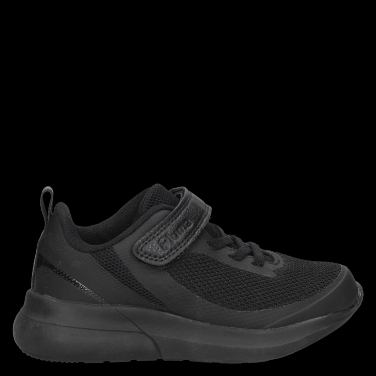 PLUMA - Zapatilla Colegial Unisex Negro Pluma