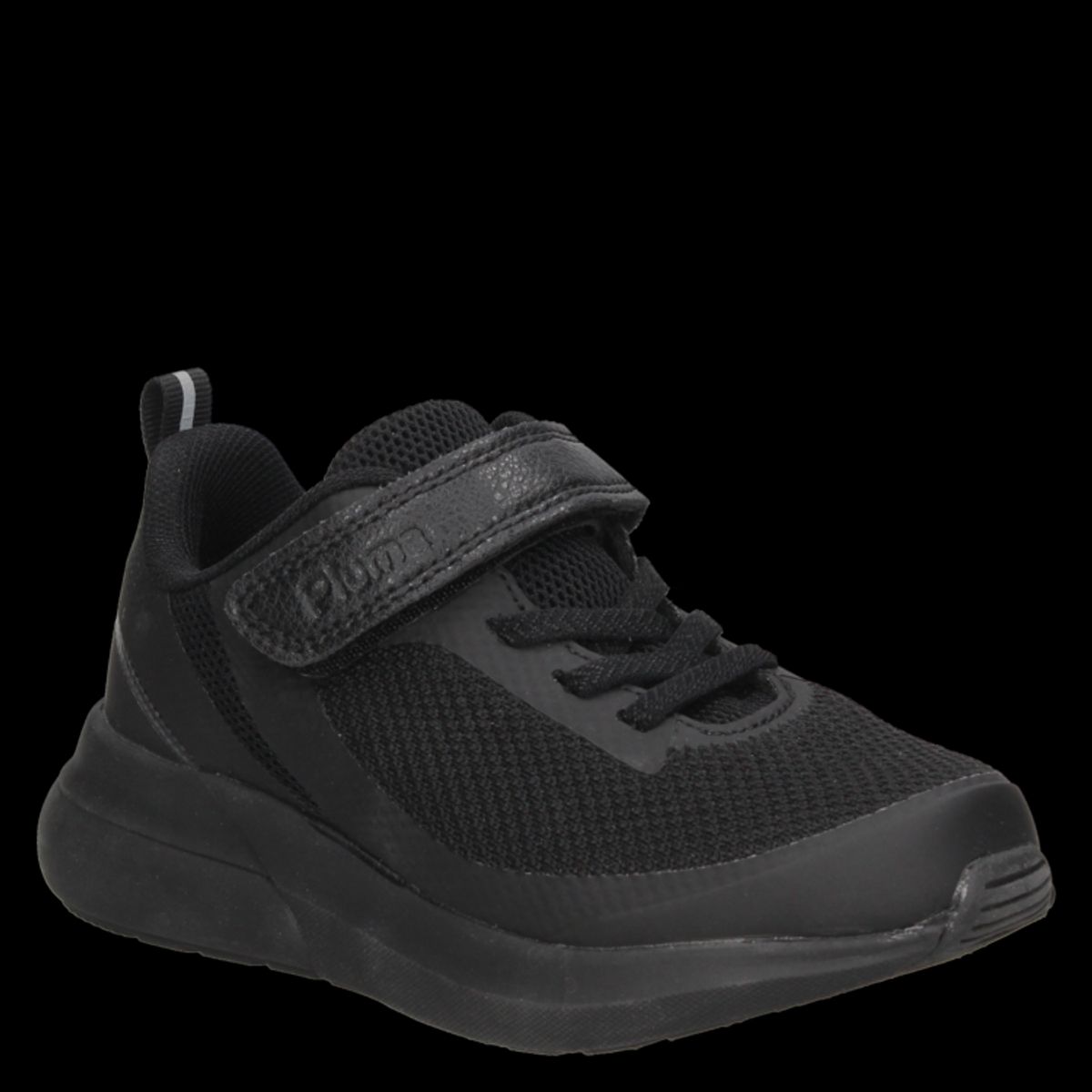 PLUMA - Zapatilla Colegial Unisex Negro Pluma