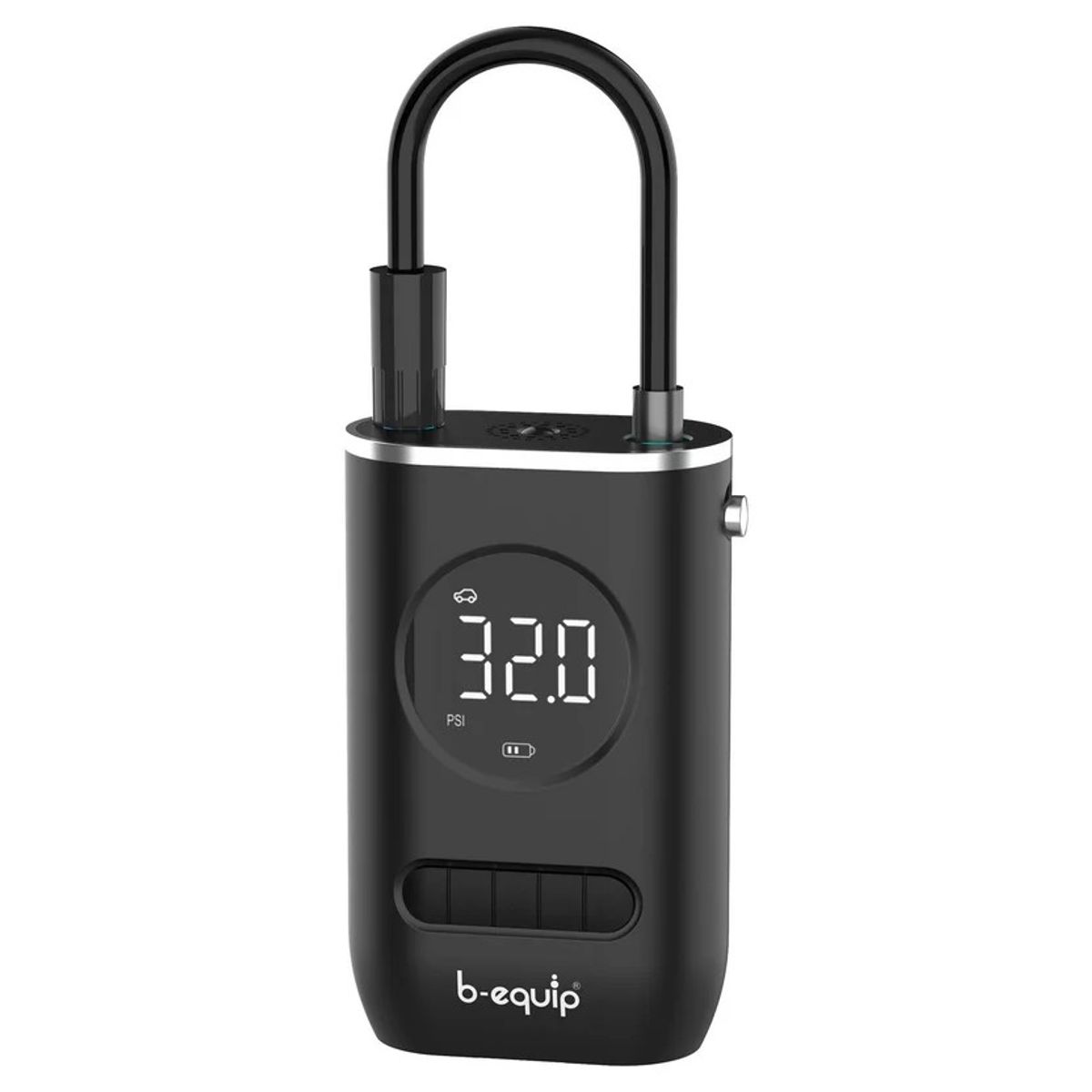 B EQUIP - Compresor Aire Portatil Carro Inflador Llanta Moto Bicicleta Negro