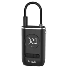 B EQUIP - Compresor Aire Portatil Carro Inflador Llanta Moto Bicicleta Negro