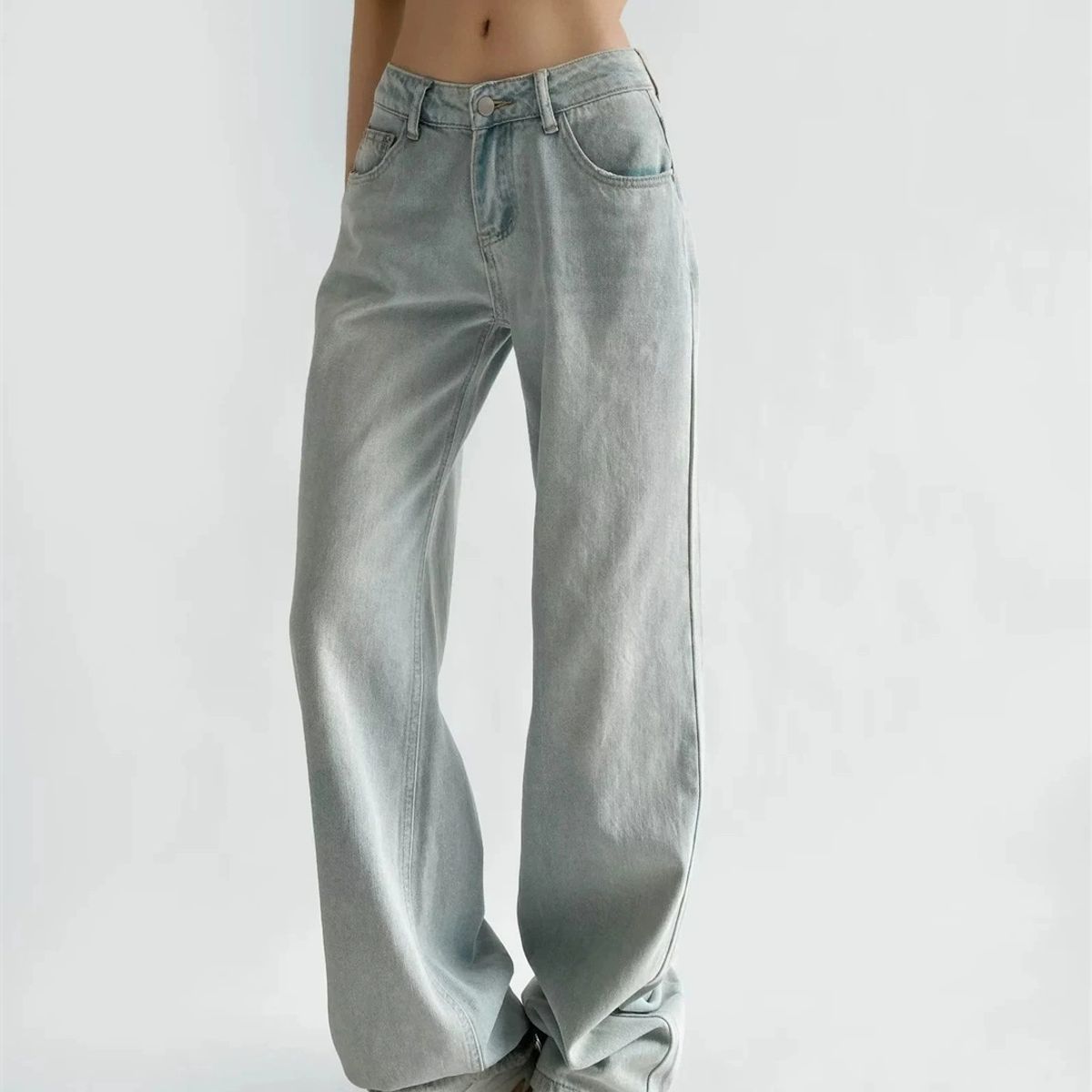 VELVET - Jeans Wide leg Flaviana Azul
