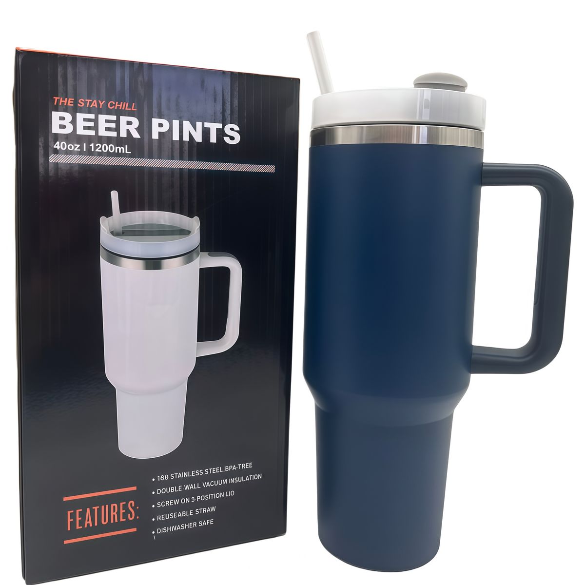 GENERICO - Vaso Termico 1,2 Litros De Acero Inox 5 Color Azul