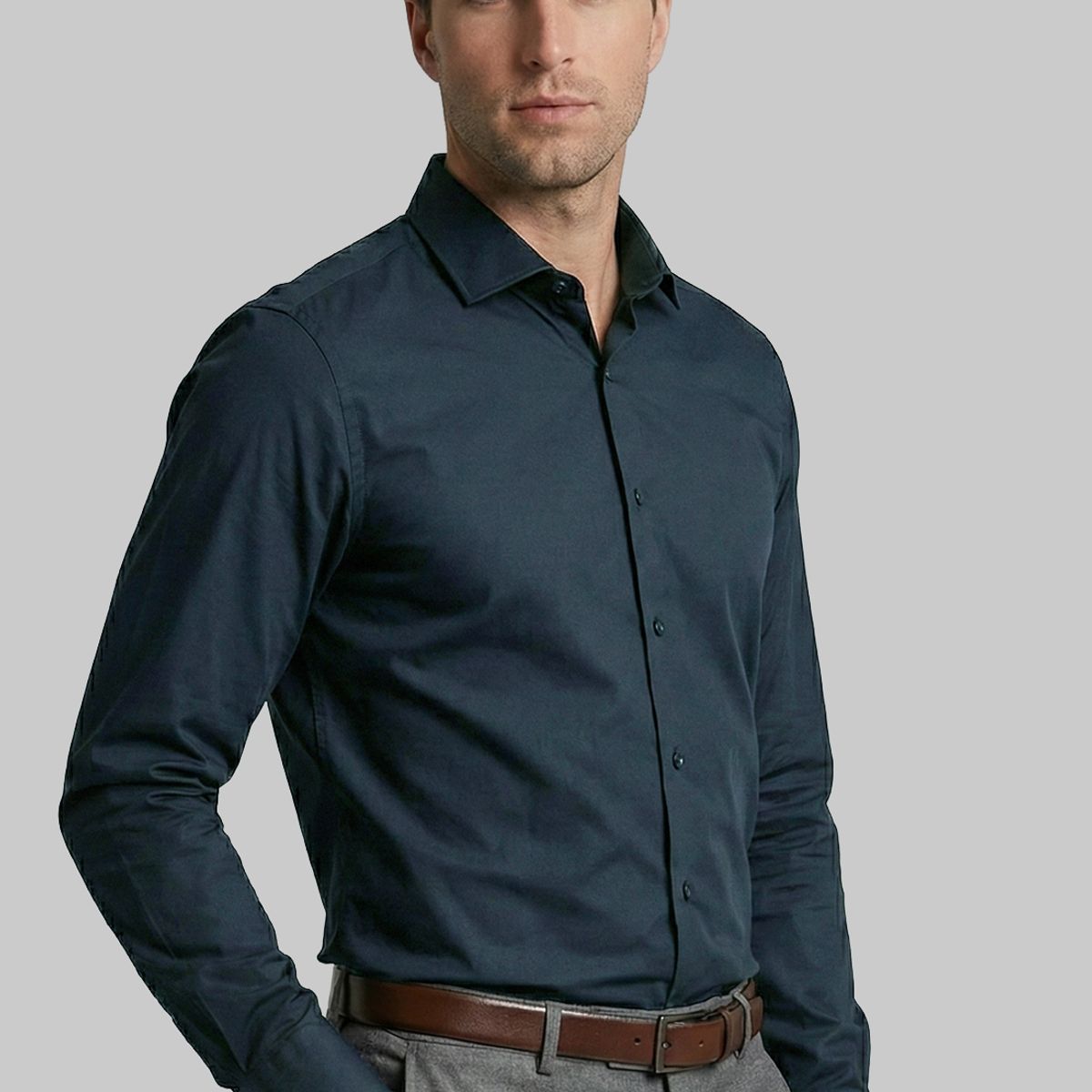 NEW MAN - Camisa Praga Marine New Man