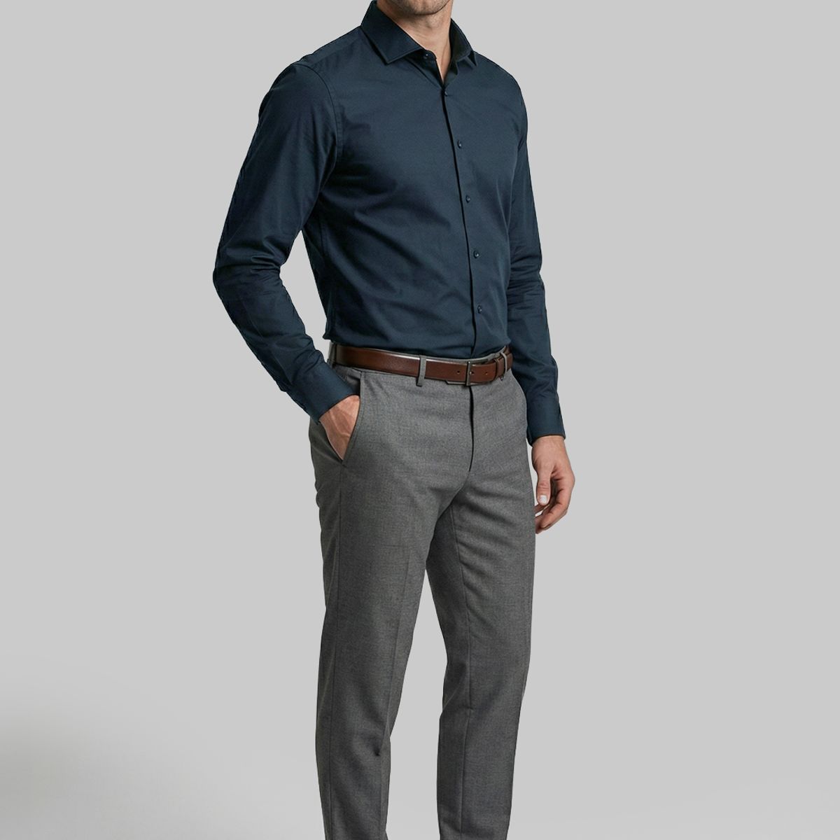 NEW MAN - Camisa Praga Marine New Man