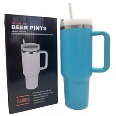 GENERICO - Vaso Termico 1,2 Litros De Acero Inox 5 Color Agua