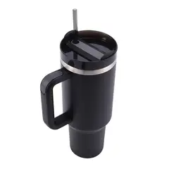 GENERICO - Vaso Termico 1,2 Litros De Acero Inox 5 Color Negro