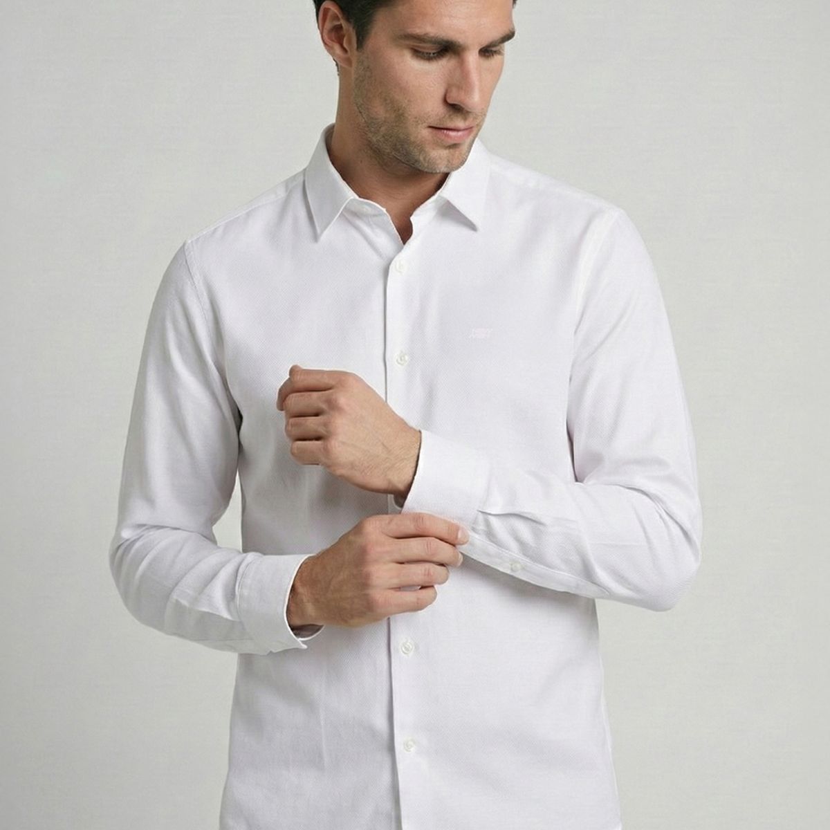 NEW MAN - Camisa Aidem White New Man