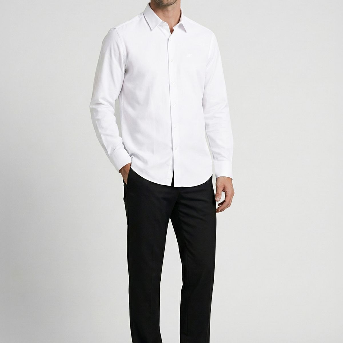 NEW MAN - Camisa Aidem White New Man