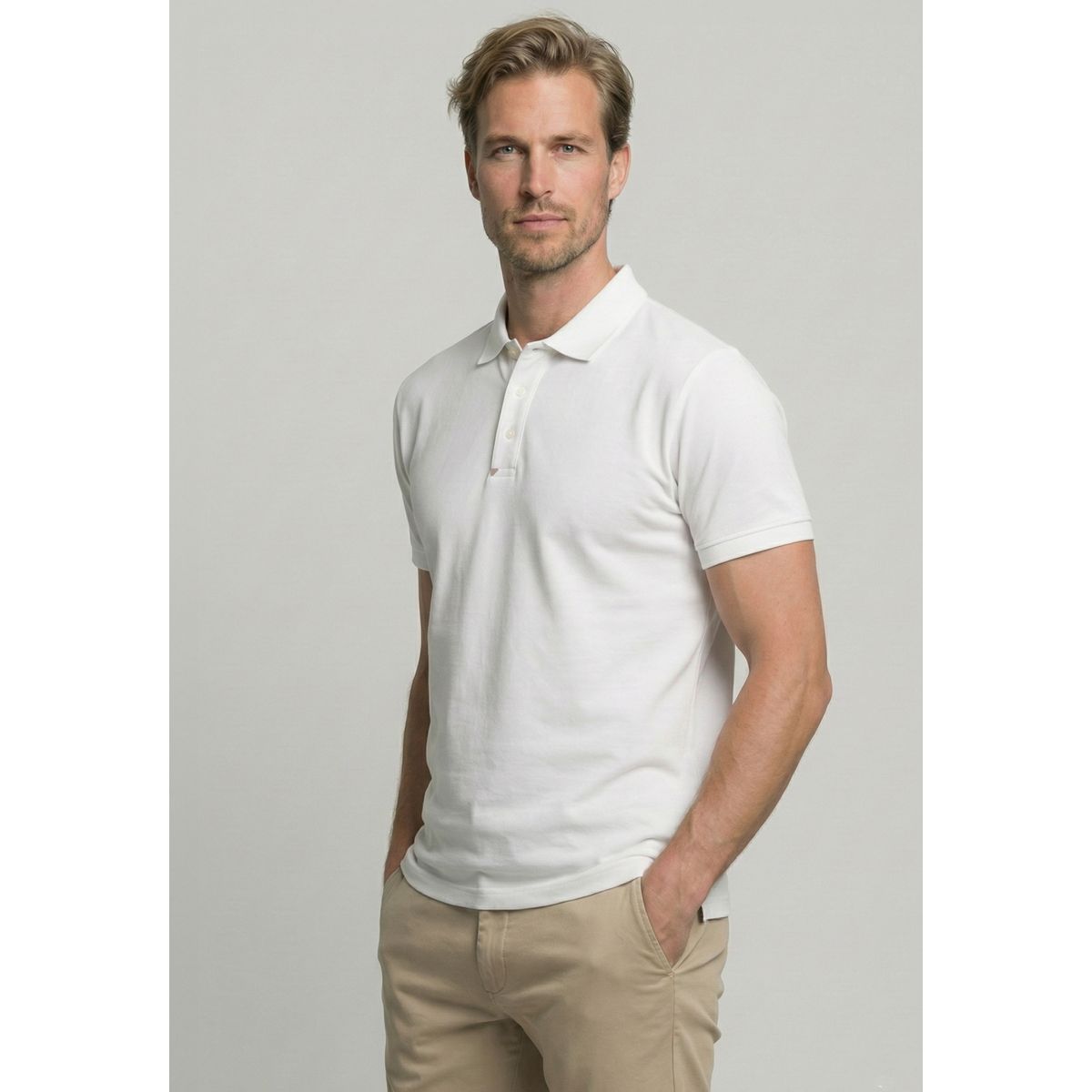 NEW MAN - Polo Nantes White New Man