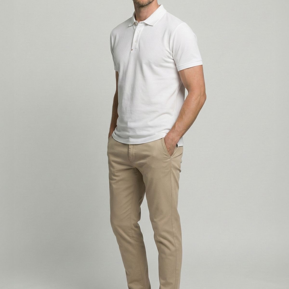 NEW MAN - Polo Nantes White New Man