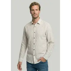 NEW MAN - Camisa Amsterdam Toasted