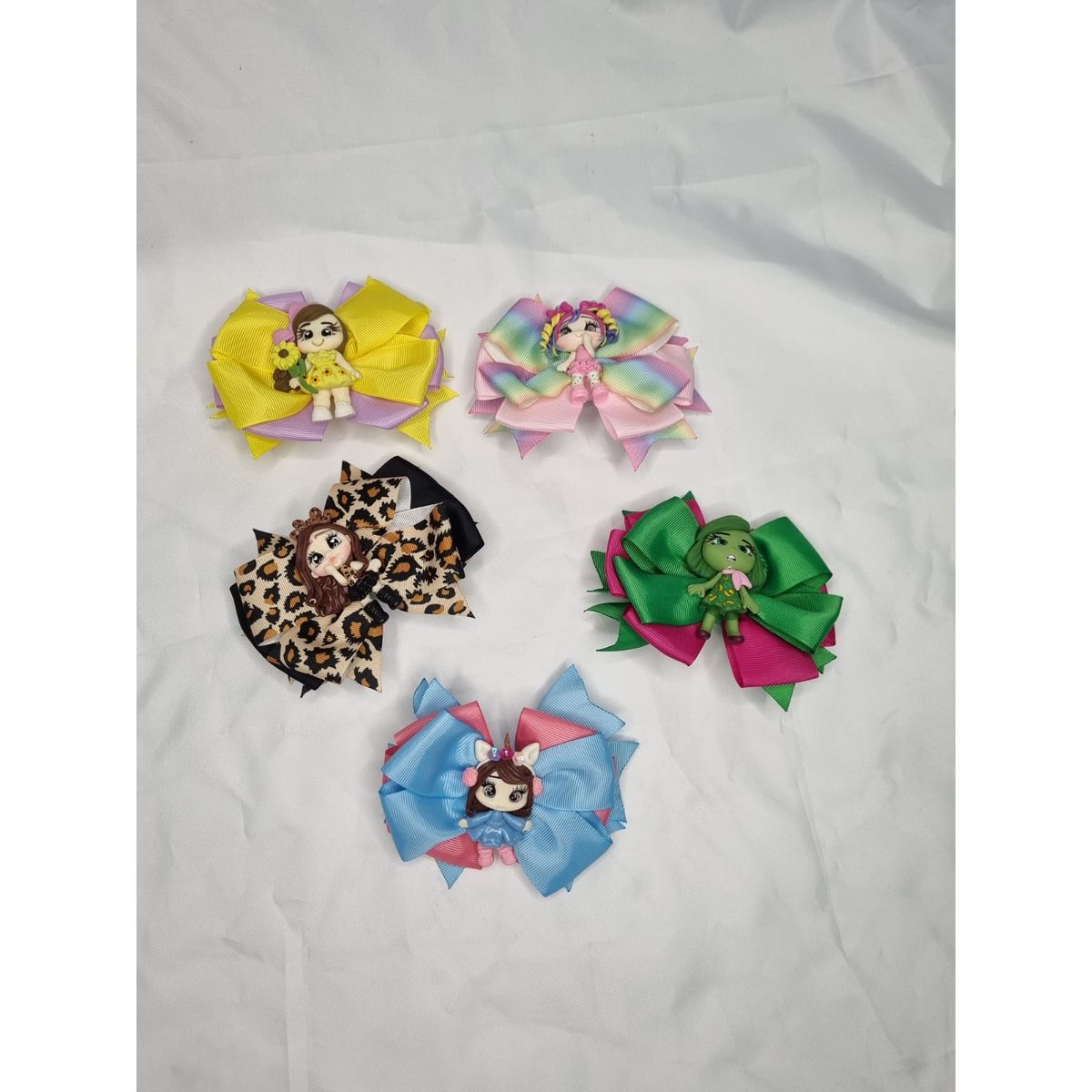 EL ESPACIO DE TOMMY - Set 5 lazos para niñas muñecas de porcelana