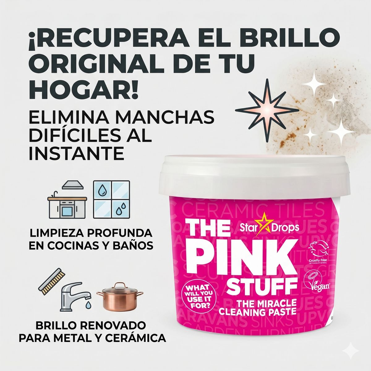 THE PINK STUFF - Limpiador Multiuso Pink Stuff 850gr