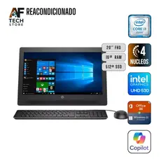 HP - AIO 400 G2 I3 6th 16GB 512GB - Win11+Office - Reacondicionado Profesional