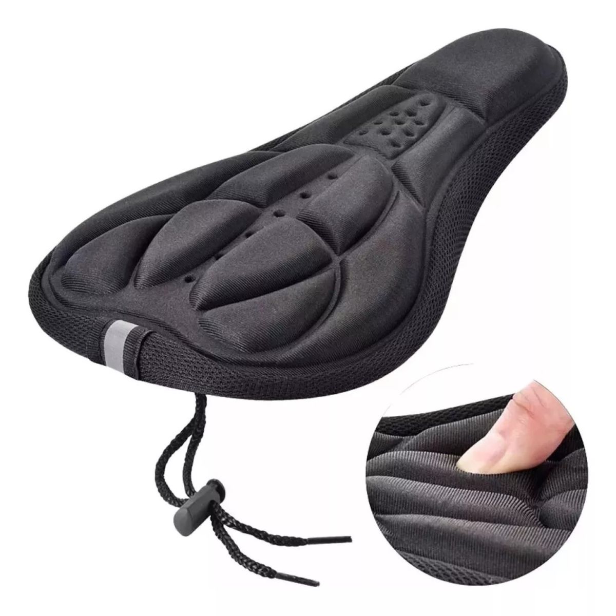 GENERICO - Funda Cubre sillín silla Acolchado Bicicleta Ciclismo 11306