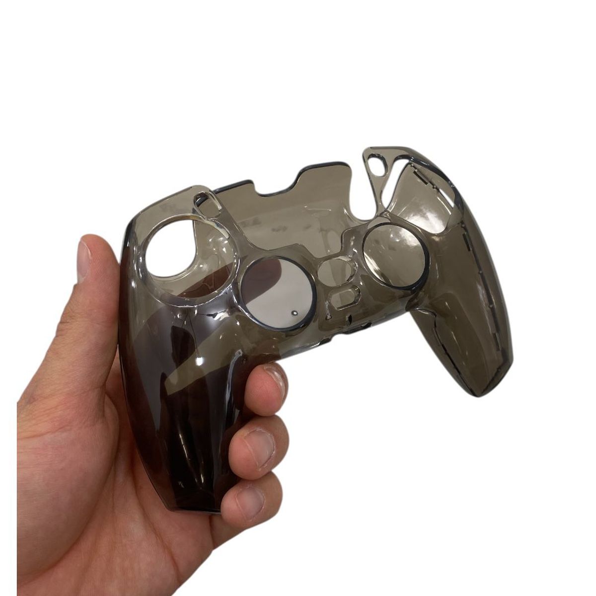 GENERICO - Funda Protector para Mando PS5 Joystick PS5 Transparente Acrilica NEGRO