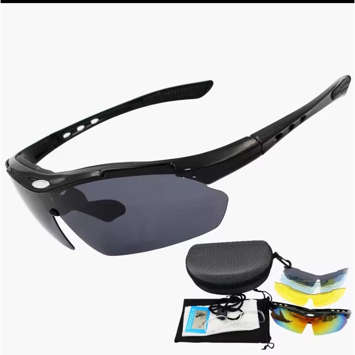 GENERICO - Lentes Deportivos Polarizados 5 En 1 Para Bicicleta Running