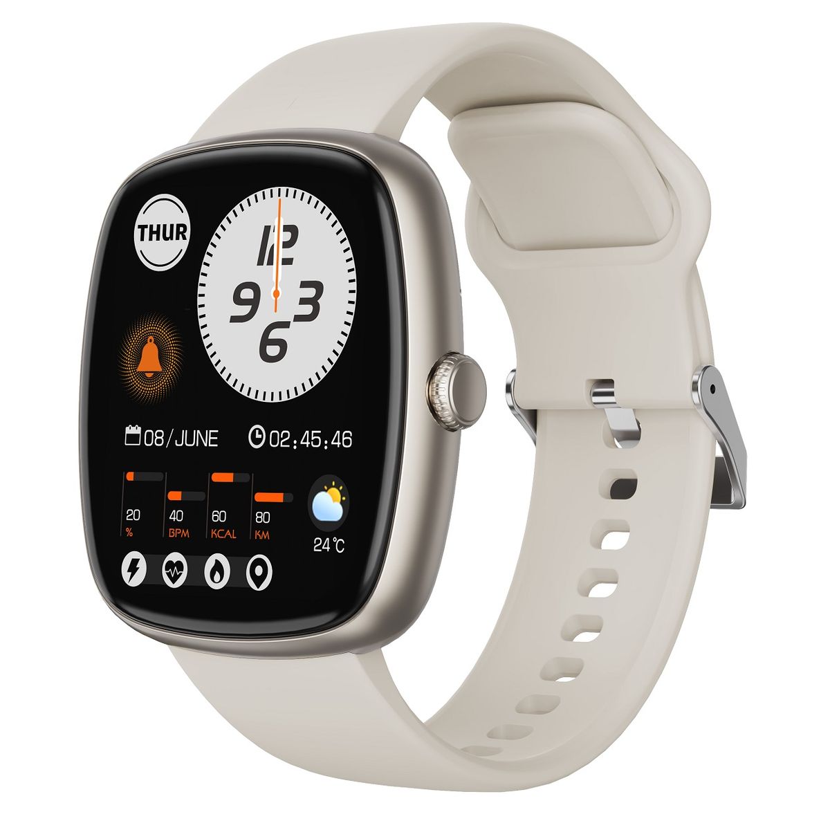 GENERICO - Reloj Inteligente Llamadas Bluetooth Pantalla 183” Control de Salud y Deporte Compatible