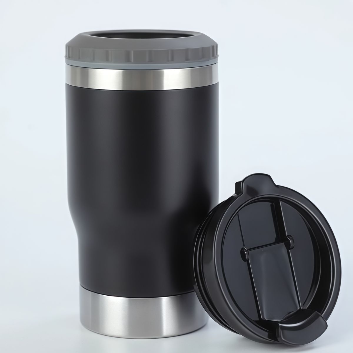 GENERICO - Taza De Cerveza Termo Multifuncional Con Abridor De Botellas Negro