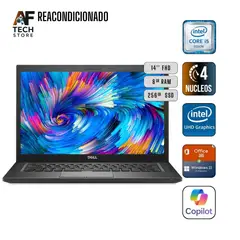 DELL - Notebook 5480 I5 7th 8GB 256GB - Win11+Office - Reacondicionado Profesional