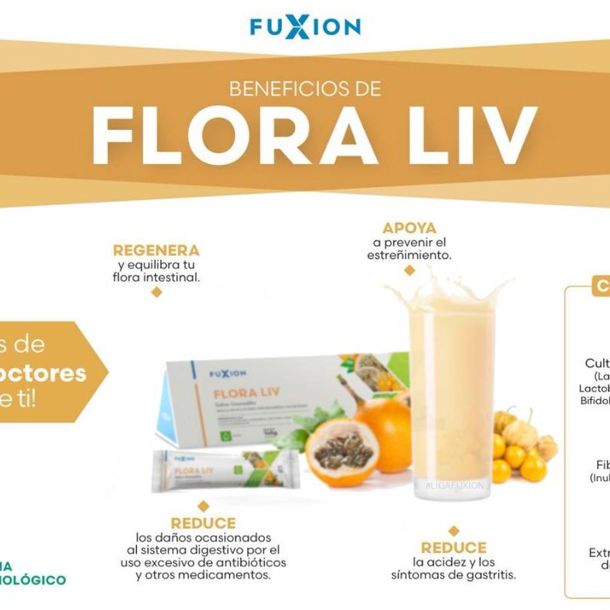 GENERICO - Flora Liv 28 Sobres 5 gr cada uno