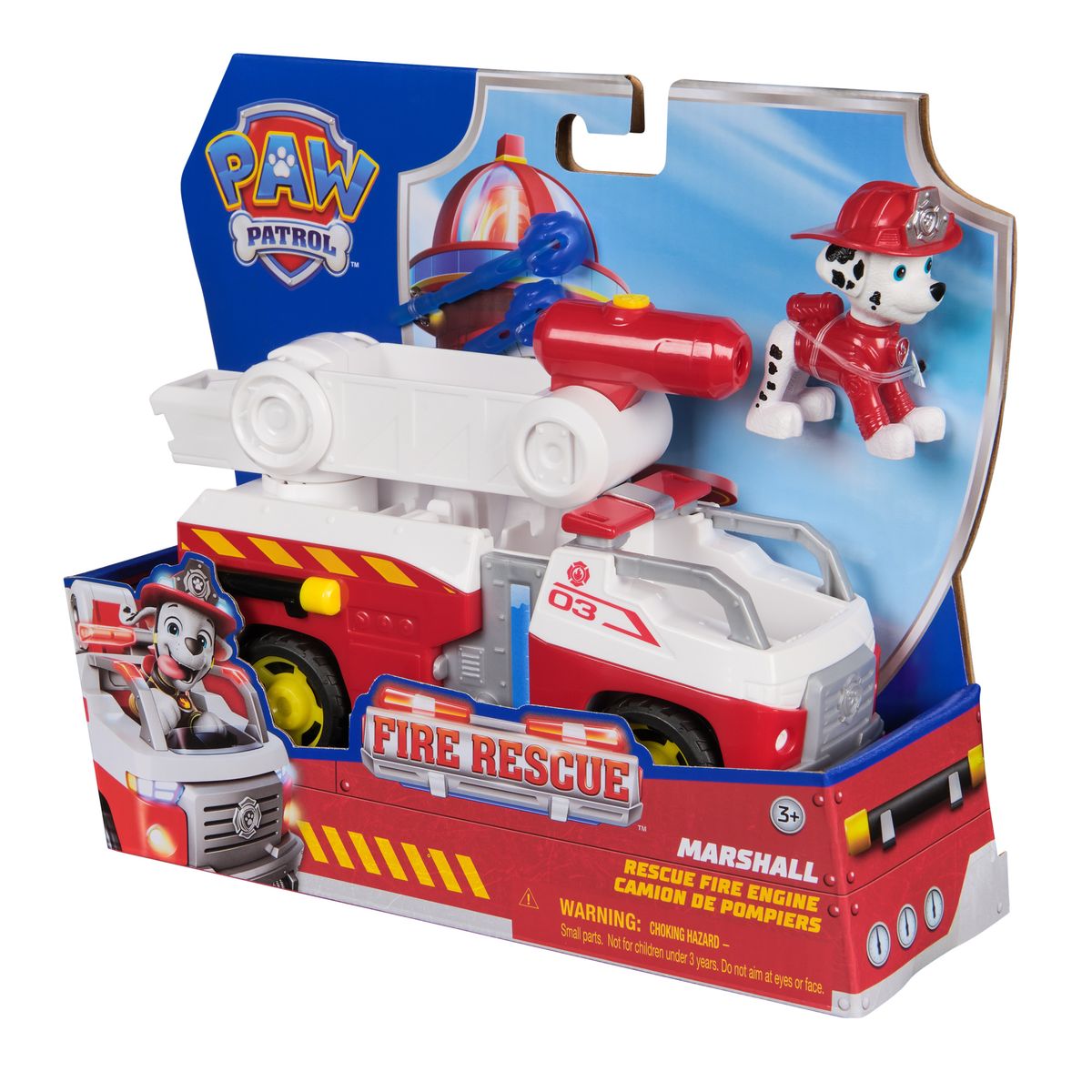 PAW PATROL - Camión de Rescate Bomberos Con Figura De Marshall Paw Patrol