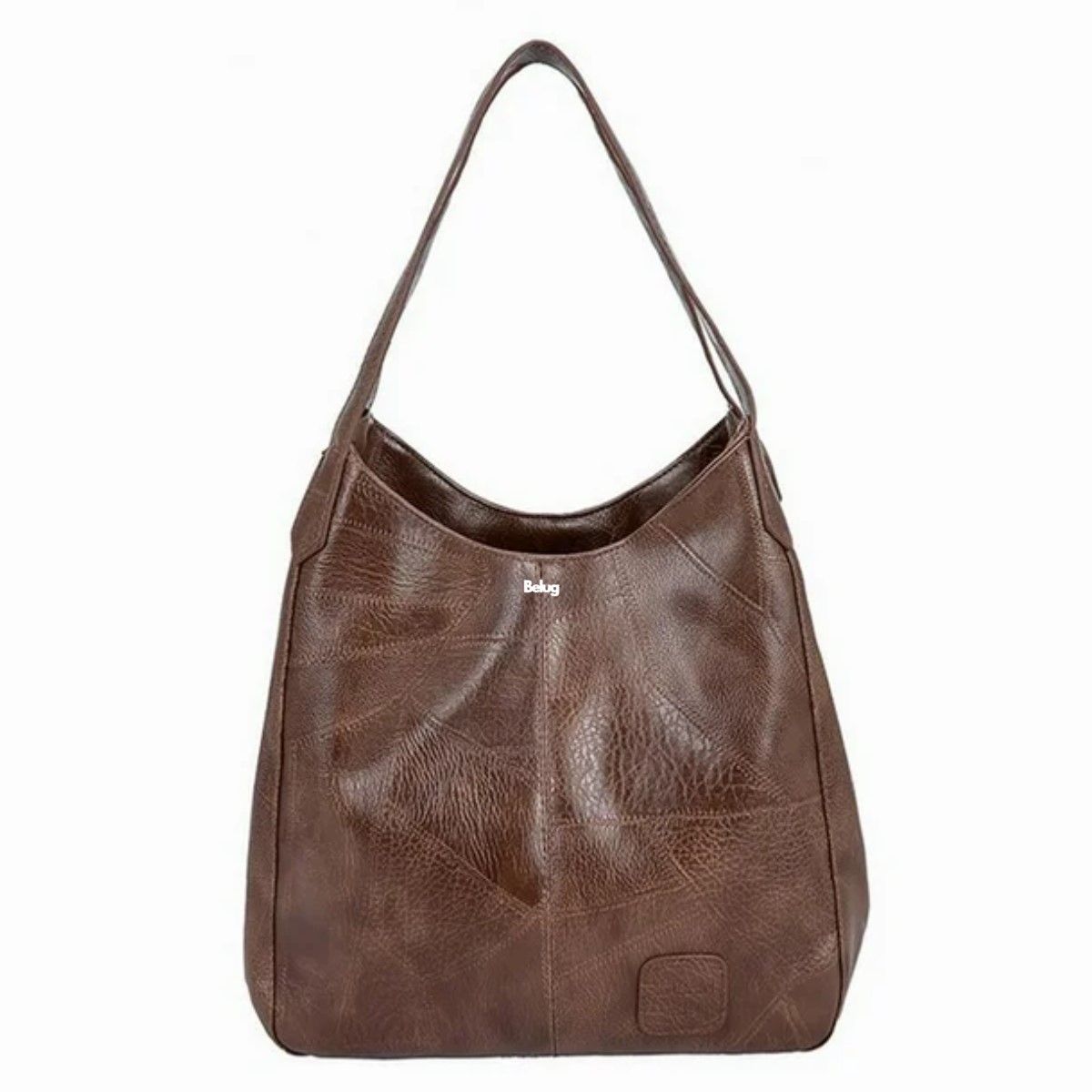 GENERICO - Bolsa Hombro Cuero Suave Gran Capacidad Damas Bolsa Mensajer Color Café BELUG