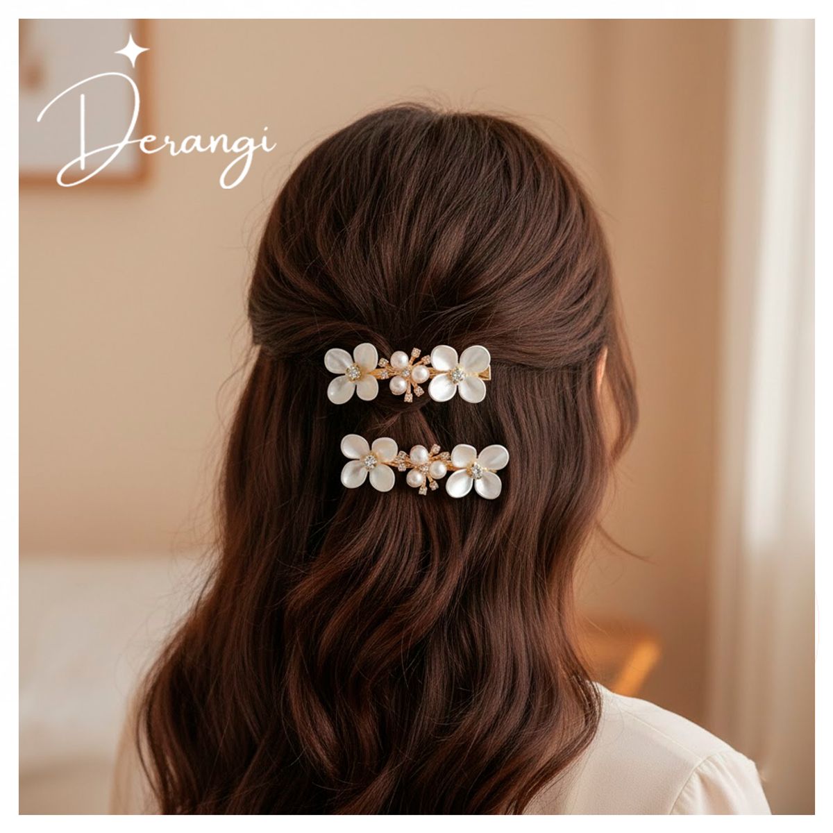 GENERICO - Broches para el Cabello Set de Pinzas tipo clip Pure Flora 28998