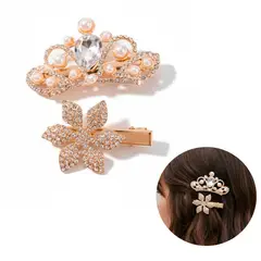 GENERICO - Broches para el Cabello Set de Pinzas tipo clip Golden Monarch 26831