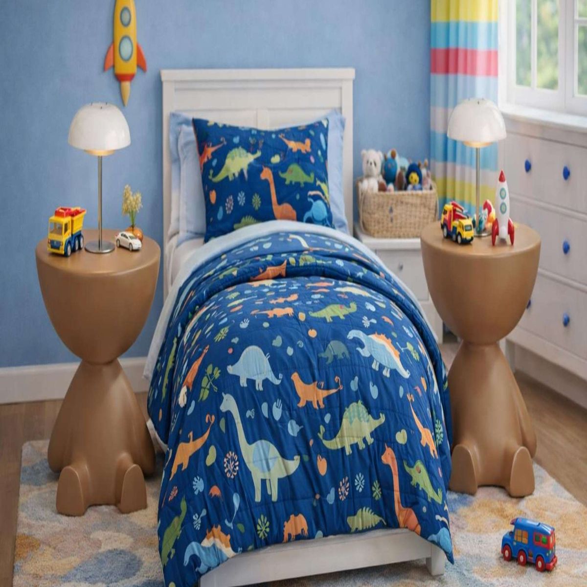 GENERICO - PACK DE 2 MESAS DE ARRIMO ESCULTURAL MARRON