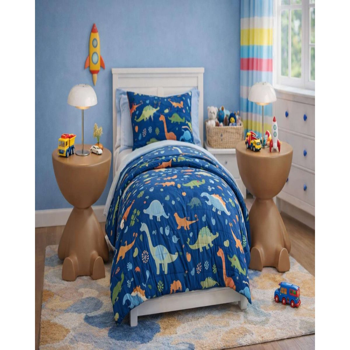 GENERICO - PACK DE 2 MESAS DE ARRIMO ESCULTURAL MARRON